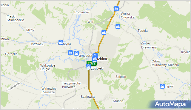 mapa Izbica-Wieś, Izbica-Wieś na mapie Targeo