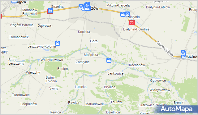 mapa Jankowice gmina Jeżów, Jankowice gmina Jeżów na mapie Targeo