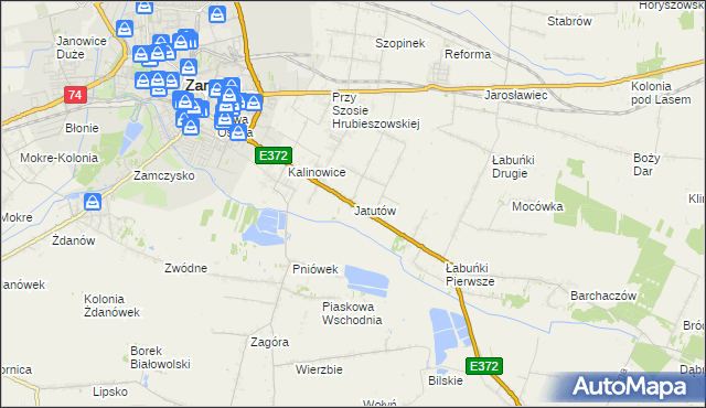 mapa Jatutów, Jatutów na mapie Targeo