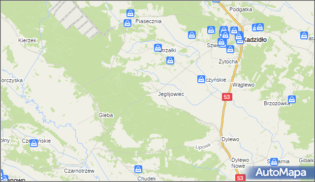 mapa Jeglijowiec, Jeglijowiec na mapie Targeo