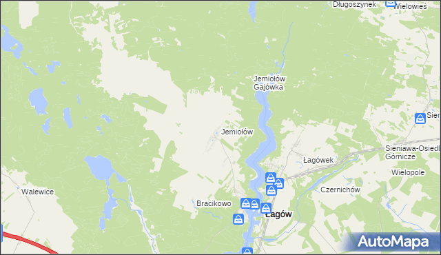mapa Jemiołów, Jemiołów na mapie Targeo