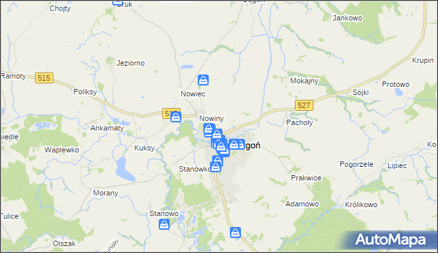 mapa Judyty gmina Dzierzgoń, Judyty gmina Dzierzgoń na mapie Targeo