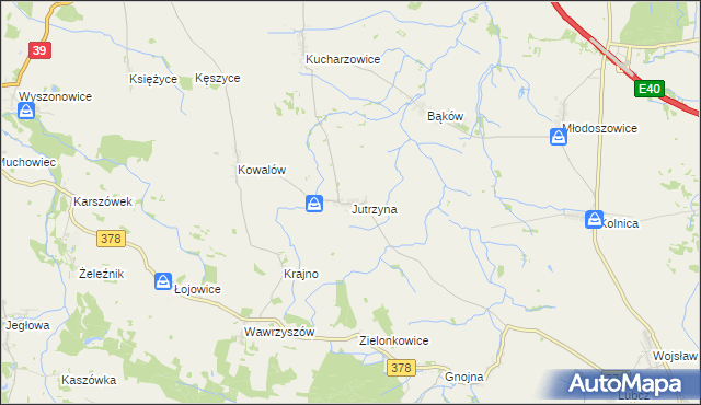 mapa Jutrzyna, Jutrzyna na mapie Targeo