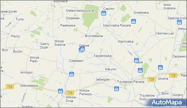 mapa Kacperówka, Kacperówka na mapie Targeo
