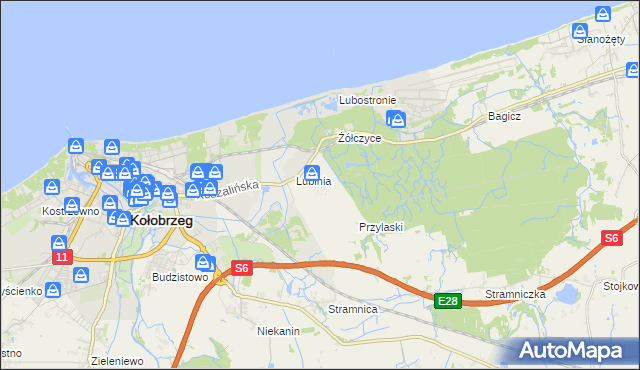mapa Kądzielno, Kądzielno na mapie Targeo