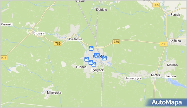 mapa Kalety powiat tarnogórski, Kalety powiat tarnogórski na mapie Targeo