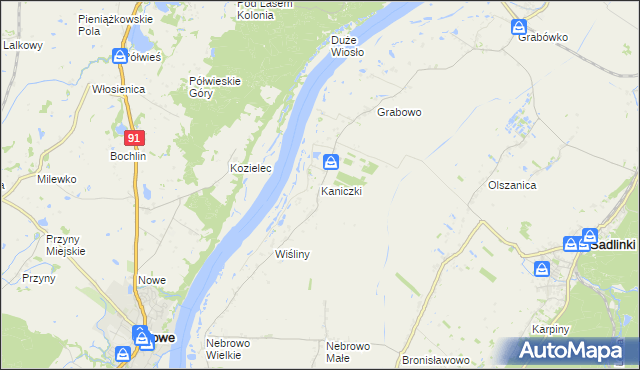 mapa Kaniczki, Kaniczki na mapie Targeo