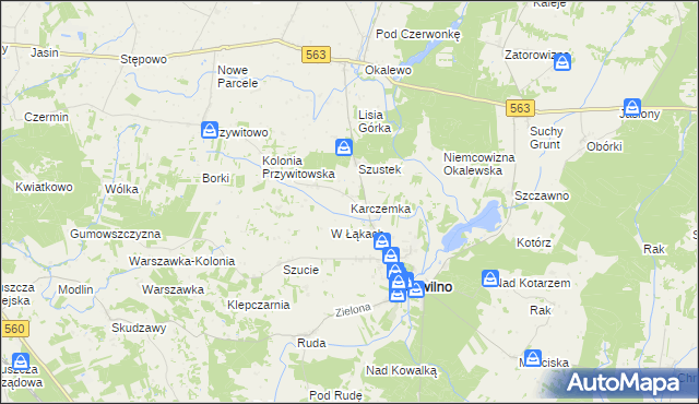 mapa Karczemka gmina Skrwilno, Karczemka gmina Skrwilno na mapie Targeo