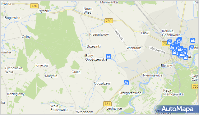 mapa Kazimierków, Kazimierków na mapie Targeo