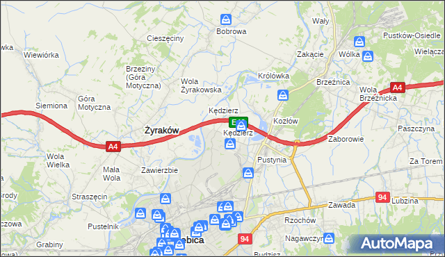 mapa Kędzierz, Kędzierz na mapie Targeo