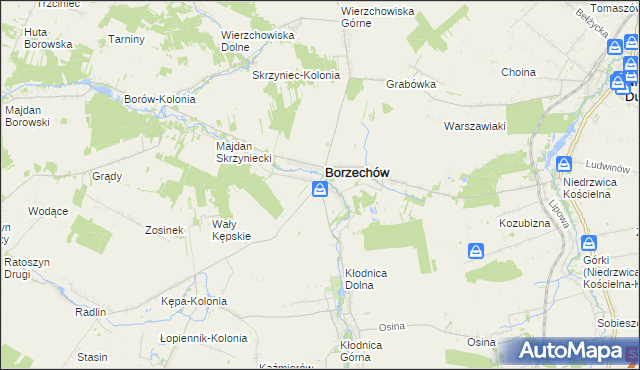 mapa Kępa Borzechowska, Kępa Borzechowska na mapie Targeo