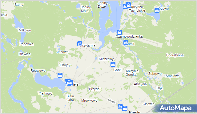 mapa Kliczkowy, Kliczkowy na mapie Targeo