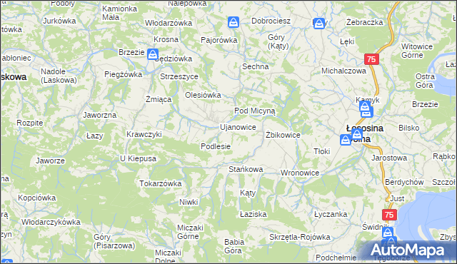 mapa Kobyłczyna, Kobyłczyna na mapie Targeo