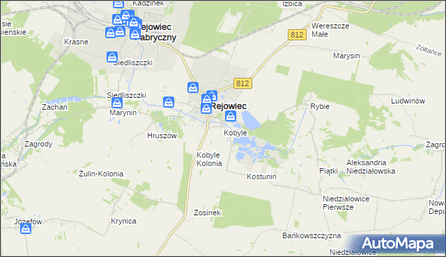 mapa Kobyle gmina Rejowiec, Kobyle gmina Rejowiec na mapie Targeo