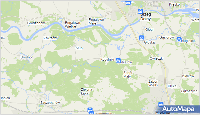 mapa Kobylniki gmina Środa Śląska, Kobylniki gmina Środa Śląska na mapie Targeo