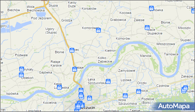mapa Kółko Żabieckie, Kółko Żabieckie na mapie Targeo