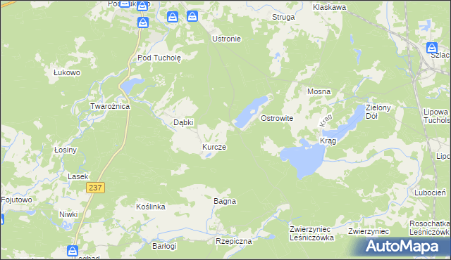 mapa Konewki, Konewki na mapie Targeo