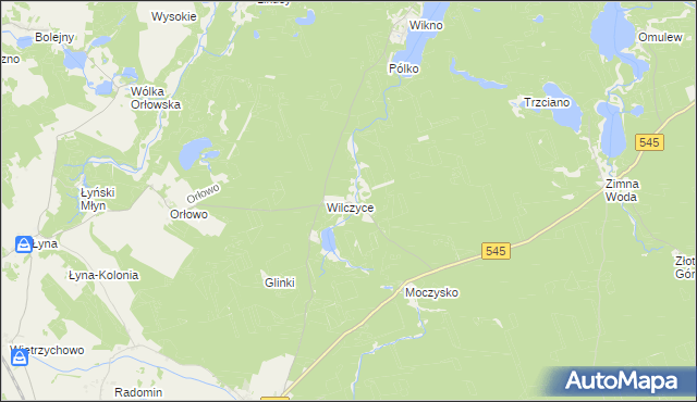 mapa Koniuszyn, Koniuszyn na mapie Targeo