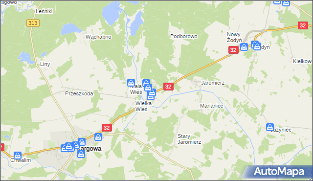 mapa Kopanica gmina Siedlec, Kopanica gmina Siedlec na mapie Targeo