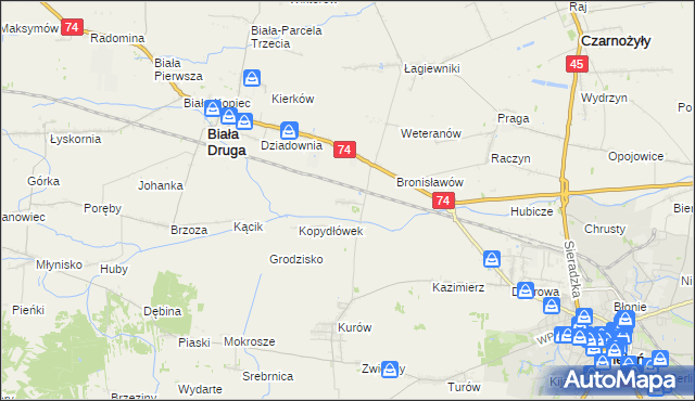 mapa Kopydłów, Kopydłów na mapie Targeo