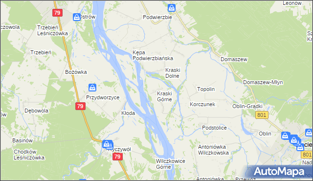 mapa Kraski Górne, Kraski Górne na mapie Targeo