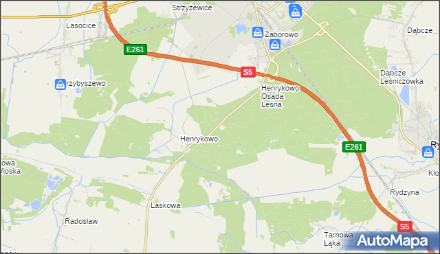 mapa Książęcy Las, Książęcy Las na mapie Targeo