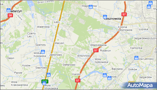mapa Kuleszówka, Kuleszówka na mapie Targeo