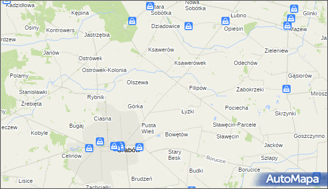 mapa Kurzjama, Kurzjama na mapie Targeo