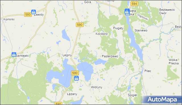 mapa Łabędziewo, Łabędziewo na mapie Targeo