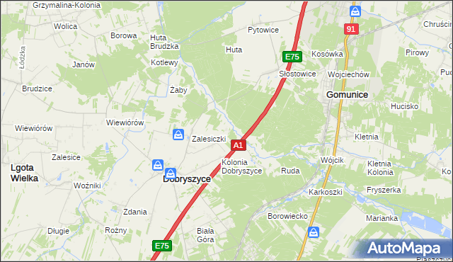 mapa Lefranów, Lefranów na mapie Targeo