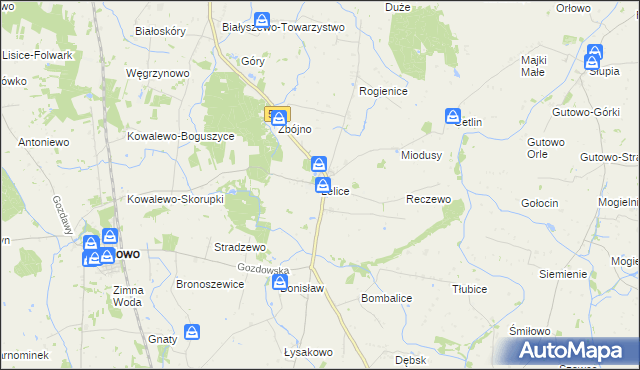 mapa Lelice, Lelice na mapie Targeo