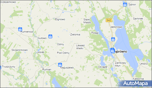 mapa Lewałd Wielki, Lewałd Wielki na mapie Targeo