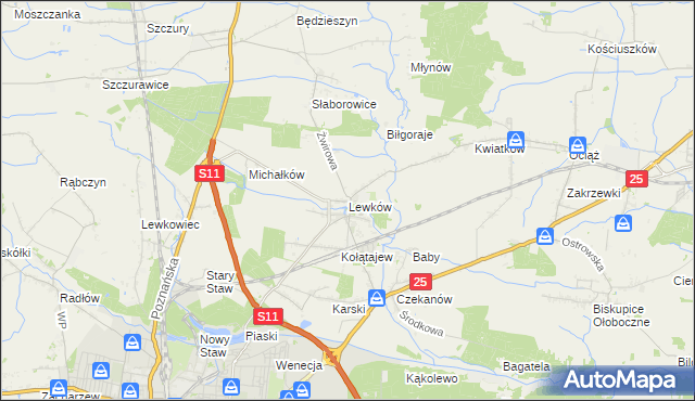 mapa Lewków, Lewków na mapie Targeo