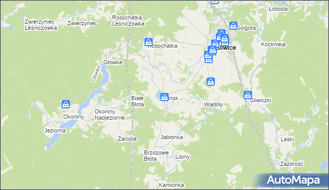 mapa Lińsk, Lińsk na mapie Targeo