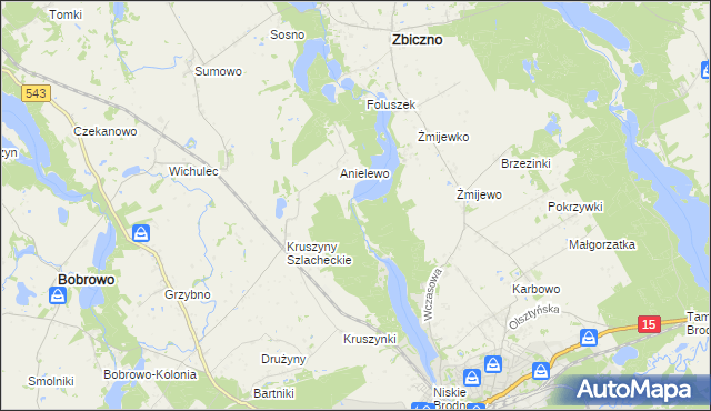 mapa Lisa Młyn, Lisa Młyn na mapie Targeo