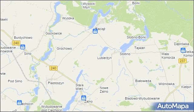 mapa Lubierzyn, Lubierzyn na mapie Targeo