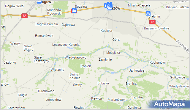 mapa Lubiska-Kolonia, Lubiska-Kolonia na mapie Targeo