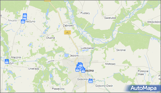 mapa Lubkowice, Lubkowice na mapie Targeo