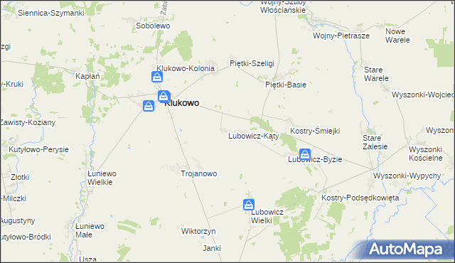 mapa Lubowicz-Kąty, Lubowicz-Kąty na mapie Targeo