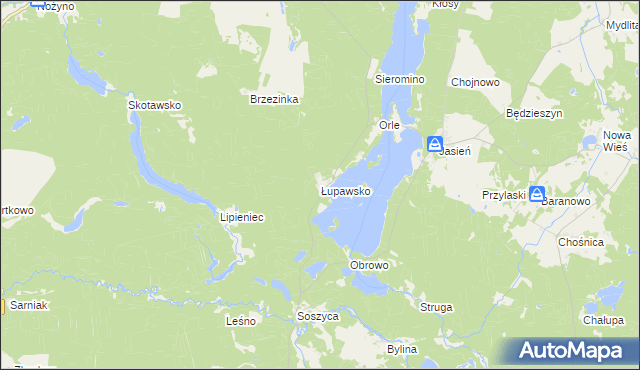mapa Łupawsko, Łupawsko na mapie Targeo