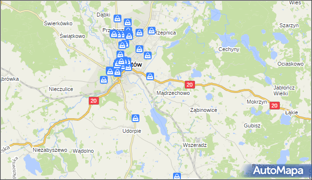 mapa Mądrzechowo, Mądrzechowo na mapie Targeo