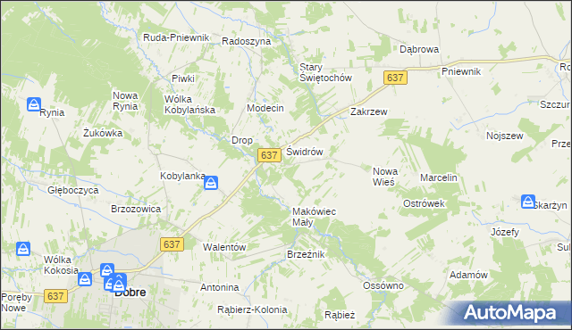 mapa Makówiec Duży, Makówiec Duży na mapie Targeo