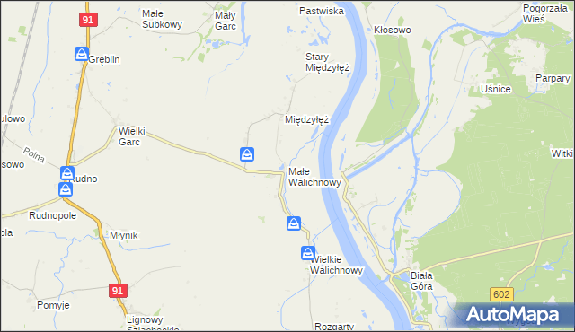 mapa Małe Walichnowy, Małe Walichnowy na mapie Targeo