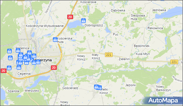 mapa Mały Klincz, Mały Klincz na mapie Targeo