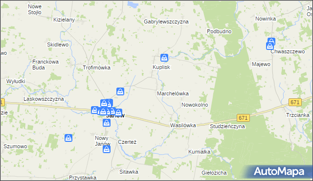 mapa Marchelówka, Marchelówka na mapie Targeo