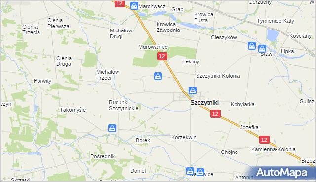 mapa Marcjanów gmina Szczytniki, Marcjanów gmina Szczytniki na mapie Targeo