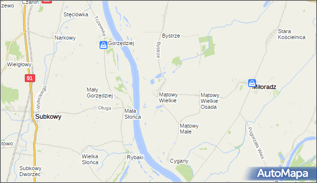 mapa Mątowy Wielkie, Mątowy Wielkie na mapie Targeo