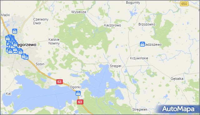 mapa Matyski, Matyski na mapie Targeo