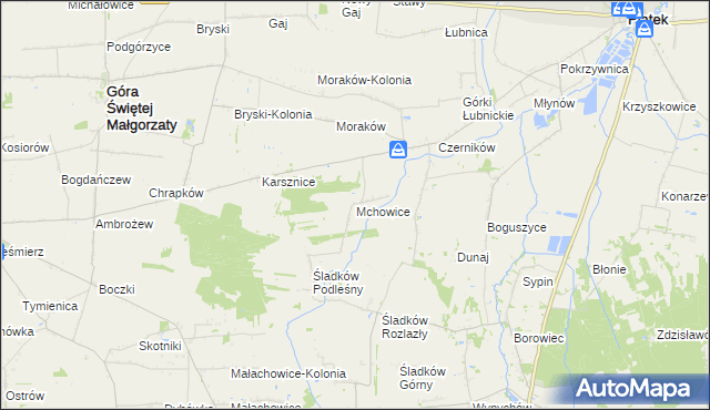 mapa Mchowice, Mchowice na mapie Targeo