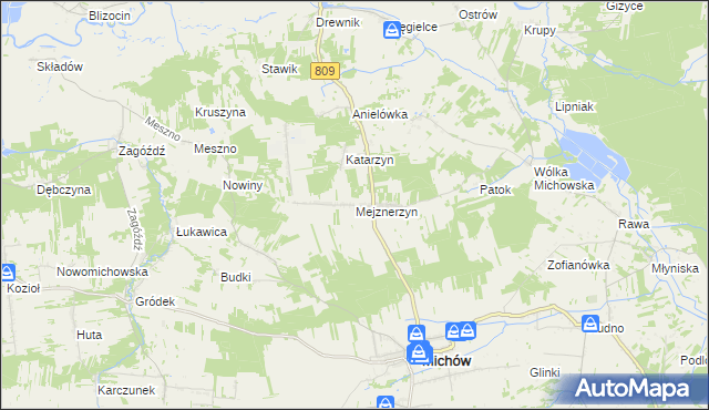 mapa Mejznerzyn, Mejznerzyn na mapie Targeo